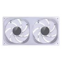 white 120mm fan - Jonsbo ZB-240WR 120mm ARGB Reverse Blade White 2 vnt. - 2 nuotrauka