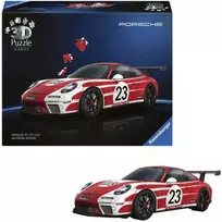 porsche 911 modelis - Ravensburger 3D Puzzle Iconics Porsche 911 Salzburg Edition, 108 det. - 4 nuotrauka