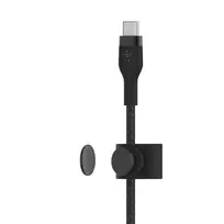usb type c laidas 2 m - Belkin BOOST↑CHARGE PRO Flex USB kabelis 3 m USB 2.0 USB C Juoda - 4 nuotrauka