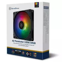 korpusas silverstone - SilverStone Air Penetrator 120SK ARGB 120 mm Black - 6 nuotrauka