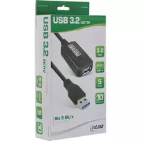zensenis - Kabelis USB InLine 3.0 Typ A męski - Typ B żeński juoda 5m (35650) - 2 nuotrauka