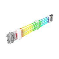 adapteriai vga - Gamemax PSU Extension cable VGA/CPU 2x8PIN-W Baltas (White) - 2 nuotrauka