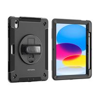 ipad gen 10 deklas - Rugged Case Grip for Apple iPad 11" (A16, 2025) / iPad 10.9" (10.Gen.) black - 4 nuotrauka