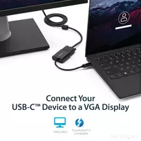 adapteriai vga - StarTech USB-C TO VGA ADAPTER/. - 2 nuotrauka