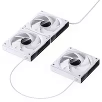 rgb ventiliatoriai - Jonsbo ZK-120W 120mm White (baltas), 3 vnt. - 3 nuotrauka