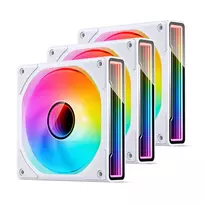 rgb ventiliatoriai - Jonsbo ZK-120W 120mm White (baltas), 3 vnt. - 5 nuotrauka