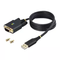 usb 3 a to usb a - StarTech.com 1P3FFCNB-USB-SERIAL USB-A į DB9 RS232 adapteris Juodas (Black) - 2 nuotrauka