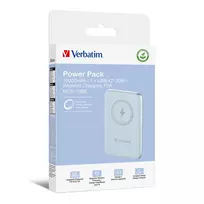 magnetinis power bank 10000 - Verbatim Charge 'n' Go Magnetic Wireless Power Bank 10000mAh Blue 32247 - 4 nuotrauka
