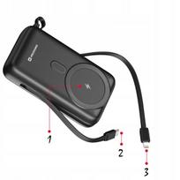 magsafe power bank 20w - Swissten 22013934, 20000mAh, 20W, USB-C ir Lightning laidai, MagSafe compatible - 3 nuotrauka