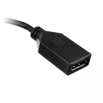 adapteris usb to hdmi - Adapteris Akasa AK-CBHD24-25BK HDMI female, DisplayPort   USB male, 0.25 m, juoda - 2 nuotrauka