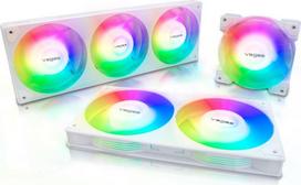 korpuso ventiliatoriai rgb - Akasa Vegas A24 Addressable-RGB 240 mm White - 3 nuotrauka