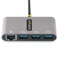 ethernet usb c hub - StarTech 3-PORT USB-C HUB WITH GIGABIT/ETHERNET PORTABLE LAPTOP HUB - 8 nuotrauka