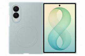 samsung fold - Samsung Silicone Magnet Case for Galaxy Z Fold 8 Green (Green) - 3 nuotrauka