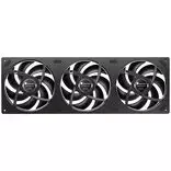 jonsbo - Jonsbo ZA-420BR PWM Ventiliatorius, Atvirkštinis, ARGB - 3x 140mm, Juodas (Black) - 4 nuotrauka