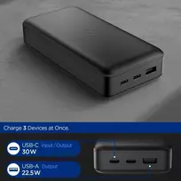 20000mah 30w - Spigen EA3020, 20000mAh, 30W, juodas (black) - 4 nuotrauka