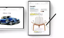 tab s10 ultra - Dėklas SAMSUNG Galaxy Tab S10 Ultra/S9 Ultra, White - 2 nuotrauka