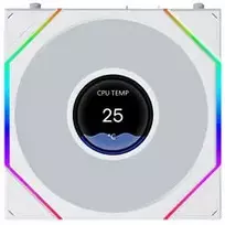 fan 120mm lian li - Lian Li UNI FAN TL LCD FLEX Wireless ARGB 120mm White - 4 nuotrauka