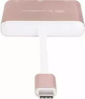 hdmi female hdmi male - Adapteris SilverStone USB-C - HDMI/USB/USB-C USB-C male, HDMI/USB/USB-C female, rožinė - 3 nuotrauka