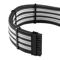 12vhpwr laidas - CableMod PRO ModMesh 12VHPWR Cable Extension Kit / CM-PCAB-16P3KIT-NKKW-3PK-R-SS / Juodas (Black) / Baltas (White) - 4 nuotrauka