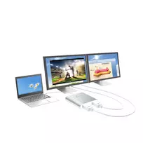 adapteris usb to hdmi - j5create JUA365 USB ekrano adapteris 3840 x 2160 px Sidabrinis (Silver) - 4 nuotrauka