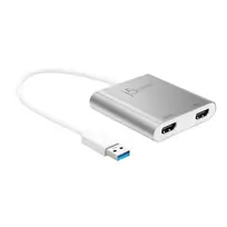 adapteris usb to hdmi - j5create JUA365 USB ekrano adapteris 3840 x 2160 px Sidabrinis (Silver) - 9 nuotrauka