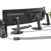 hdmi - StarTech Mini DisplayPort to HDMI Splitter 3x HDMI MSTMDP123HD Juodas (Black) - 5 nuotrauka