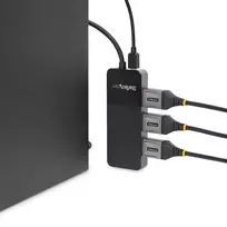 displayport kabelis 4k - StarTech MST14DP123DP DisplayPort 1.4 3x DisplayPort Juodas (Black) - 5 nuotrauka