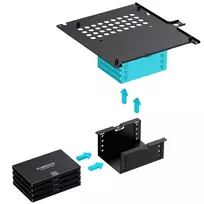 pc case - Jonsbo N10 PC-kompiuterio korpusas, Mini-Tower, Mini-ITX - sidabro spalvos - 6 nuotrauka