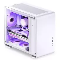 micro atx korpusas - Kompiuterio korpusas Jonsbo U4 MINI WHITE, skaidri/balta - 3 nuotrauka