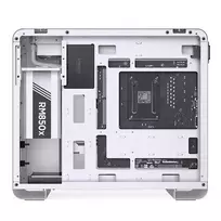 micro atx korpusas - Kompiuterio korpusas Jonsbo U4 MINI WHITE, skaidri/balta - 6 nuotrauka
