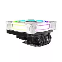 cpu whit cooler - Akasa SOHO H6L M2 Low-Profile CPU Cooler ARGB White - 2 nuotrauka