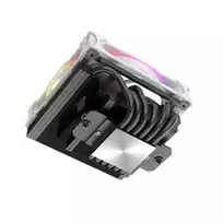 cpu whit cooler - Akasa SOHO H6L M2 Low-Profile CPU Cooler ARGB White - 3 nuotrauka
