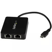 dvigubas usb laidas - „StarTech“ USB-C Į DVIGUBAS GBE ADAPTERIS / ĮVESTIS - 6 nuotrauka