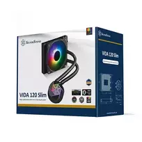 vandens ausintuvas - SilverStone VIDA 120 SLIM Black - 9 nuotrauka