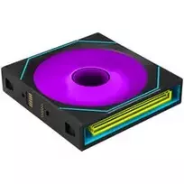 fan 120mm lian li - Lian Li UNI FAN SL-INF Flex Wireless ARGB PWM 120mm Black, 3 vnt. su kontroleriu - 2 nuotrauka