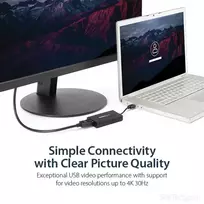displayport kabelis 4k - StarTech USB 3.0 į DisplayPort 4K Juodas (USB32DP4K) - 3 nuotrauka