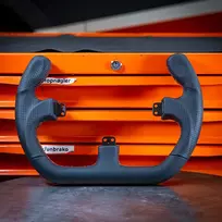 primus d - Asetek SimSports GT Vairo Ratas - Open D, Oda (Leather) - 3 nuotrauka