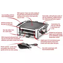 raclette - Rommelsbacher Raclette RCC 1000 - 4 nuotrauka