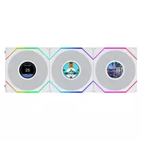 fan 120mm lian li - Lian Li UNI FAN TL LCD Flex Wireless ARGB PWM 120mm White 3 vnt. - 2 nuotrauka