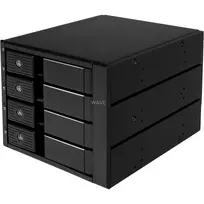 korpusas silverstone - SilverStone SST-FS304-12G 3,5 colio išorinis diskų korpusas, 4 lizdai – juodas - 4 nuotrauka