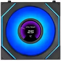 120mm argb pack - Lian Li UNI FAN SL-INF LCD FLEX Wireless 120mm Black (juodas), 3 vnt. su valdikliu - 4 nuotrauka