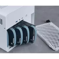 mini ventiliatorius - Jonsbo N2 Mini-ITX NAS kompiuterio korpusas - baltos spalvos - 4 nuotrauka