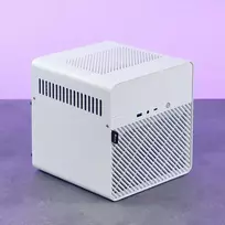 mini ventiliatorius - Jonsbo N2 Mini-ITX NAS kompiuterio korpusas - baltos spalvos - 6 nuotrauka