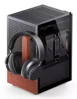 pc case - Jonsbo T6 Mini-Tower, Mini-ITX, Tempered Glass, Medinė - Juodas (Black) - 2 nuotrauka