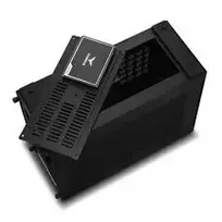 pc case - Lian Li x DAN Cases A4-H2O Mini PC korpusas, Mini-ITX, PCIe 5.0 Riser, Juodas (Black) - 2 nuotrauka