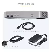 usb 100w laidas - StarTech USB4 Docking Station Dual 4K 155UE-USB4-DOCK Sidabras (Silver) - 2 nuotrauka