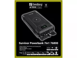 sandberg powerbank - Sandberg Survivor Powerbank 7in1 76800 - 2 nuotrauka