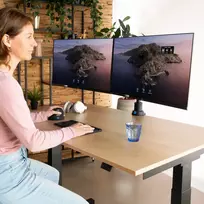 2 monitoriu laikiklis - MONITOR ACC ARM CAPARO DUAL/RGOVLCA4TWSI R-GO TOOLS - 4 nuotrauka