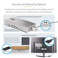 docu - StarTech Thunderbolt 4 dokas 2x HDMI/DP, 98W PD / 132UE-TB4USB4DOCK - 6 nuotrauka