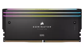 corsair ram 16gb - Corsair Dominator Titanium RGB Juodas (Black) DDR5 32GB (2x16GB) 6400MHz CL32 - 3 nuotrauka